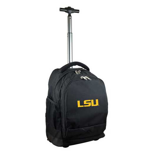 CLLSL780-BK: NCAA Louisiana Tigers Wheeled Premium Backpack